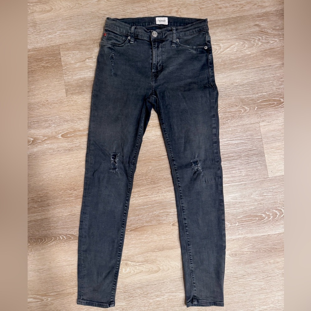hudson natalie mid rise super skinny jeans size 27